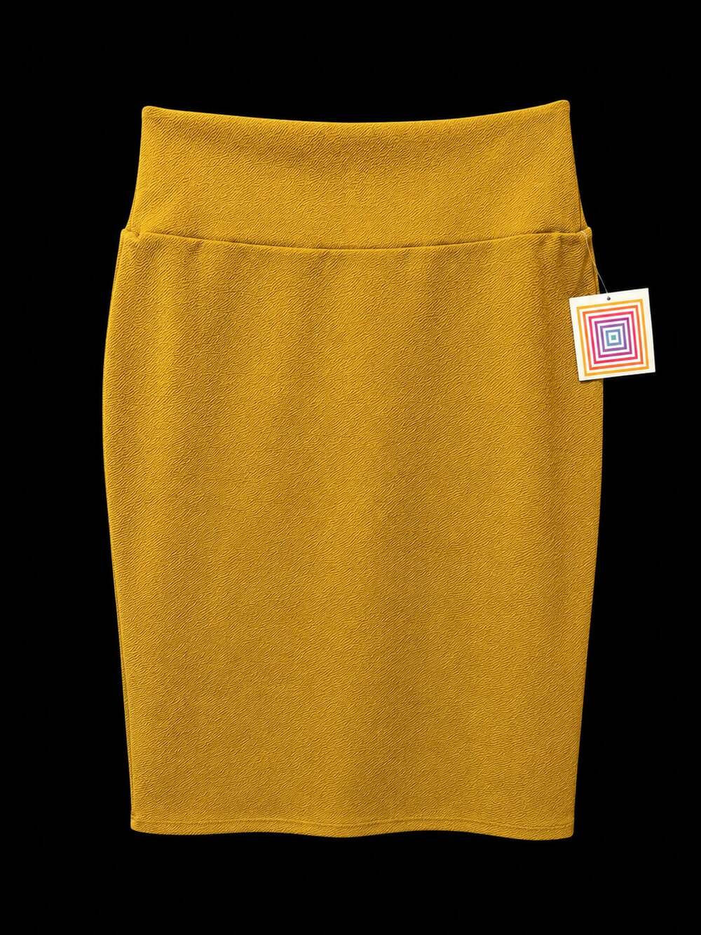 LuLaRoe Mustard Yellow Pencil Skirt Size XL